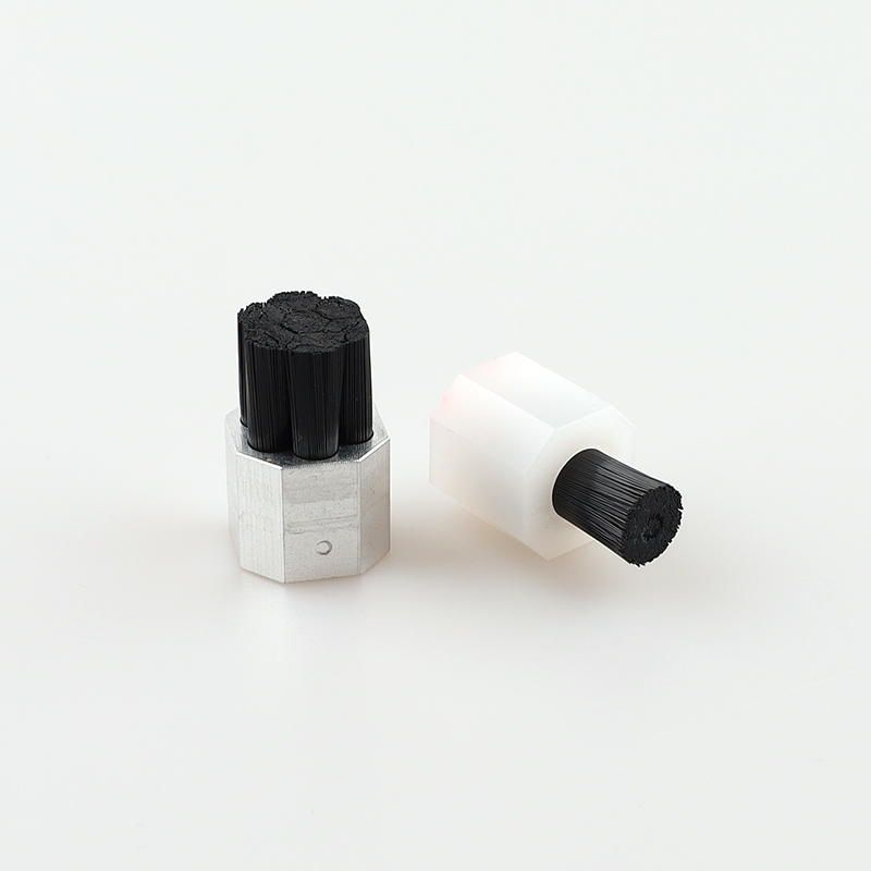 Customized High-precision Anti-static Flame-retardant Nylon Brushes Plastic Handle 1-10mm Bristles 10-500mm Diameter Cleaning