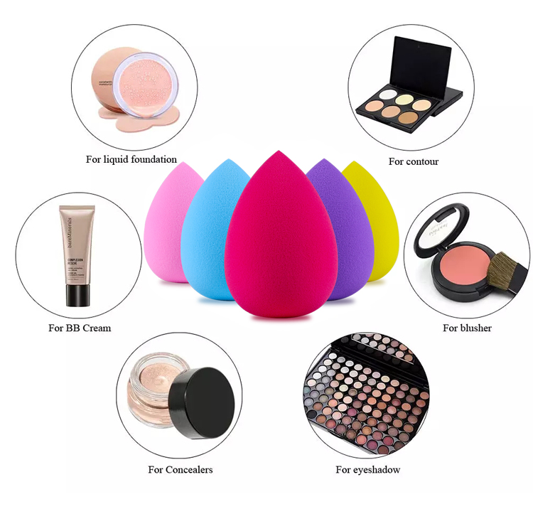 Beauty Personal Care Skin Care Tools Face Care Washable Eco-Friendly Latex Free Beauty Eggs Customizable Colors Makeup Sponge