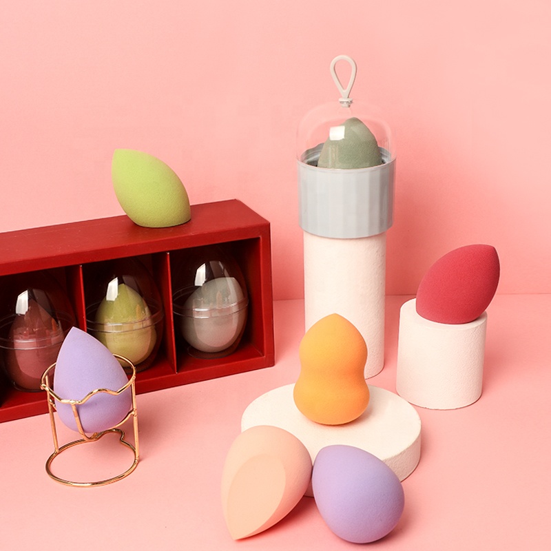 Professional Soft Blender Latex Free Biodegradable Beauty Egg Cosmetics Blender Wholesale Customized Packaging Custom Logo Face