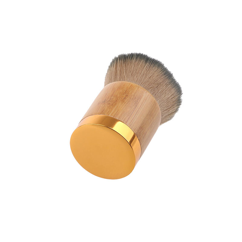LIYA Bamboo Handle Brushes Eco-friendly Kabuki Single Vegan Create Your Own Private Label Bamboo Makeup Brushes Set
