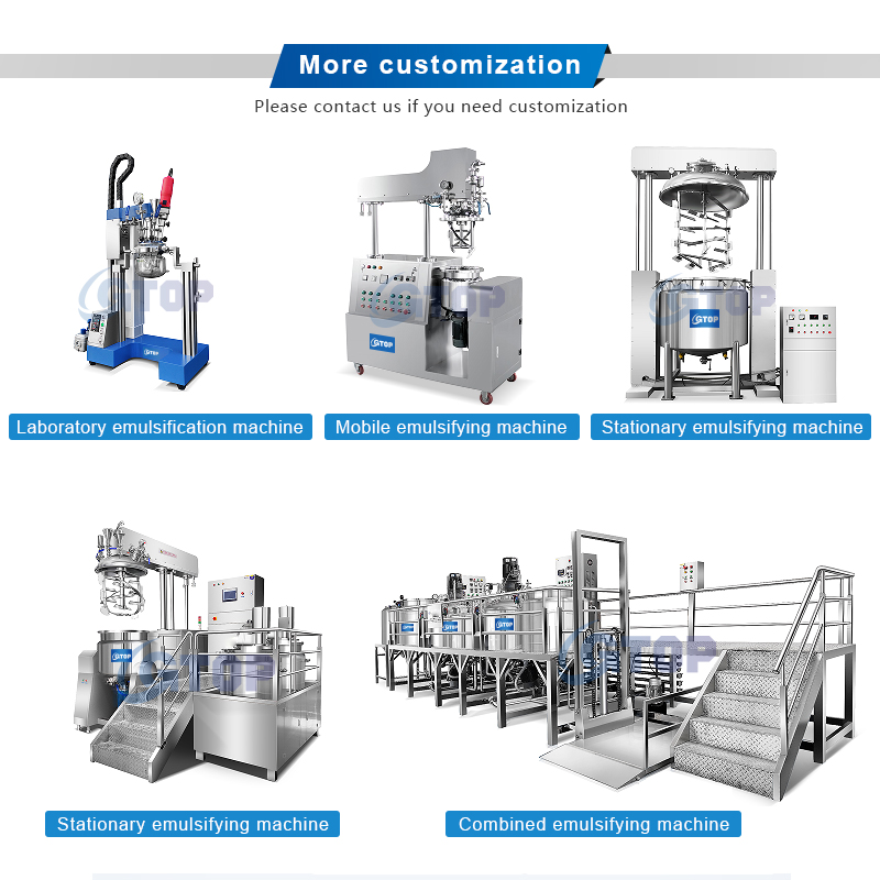 Factory direct Selling high cost performance Moisturizing Lotion Making Machine Facial Cleanser Conditioner Vacuum Homogenizer Emulsifying Machine Cosmetic Mixer Blender