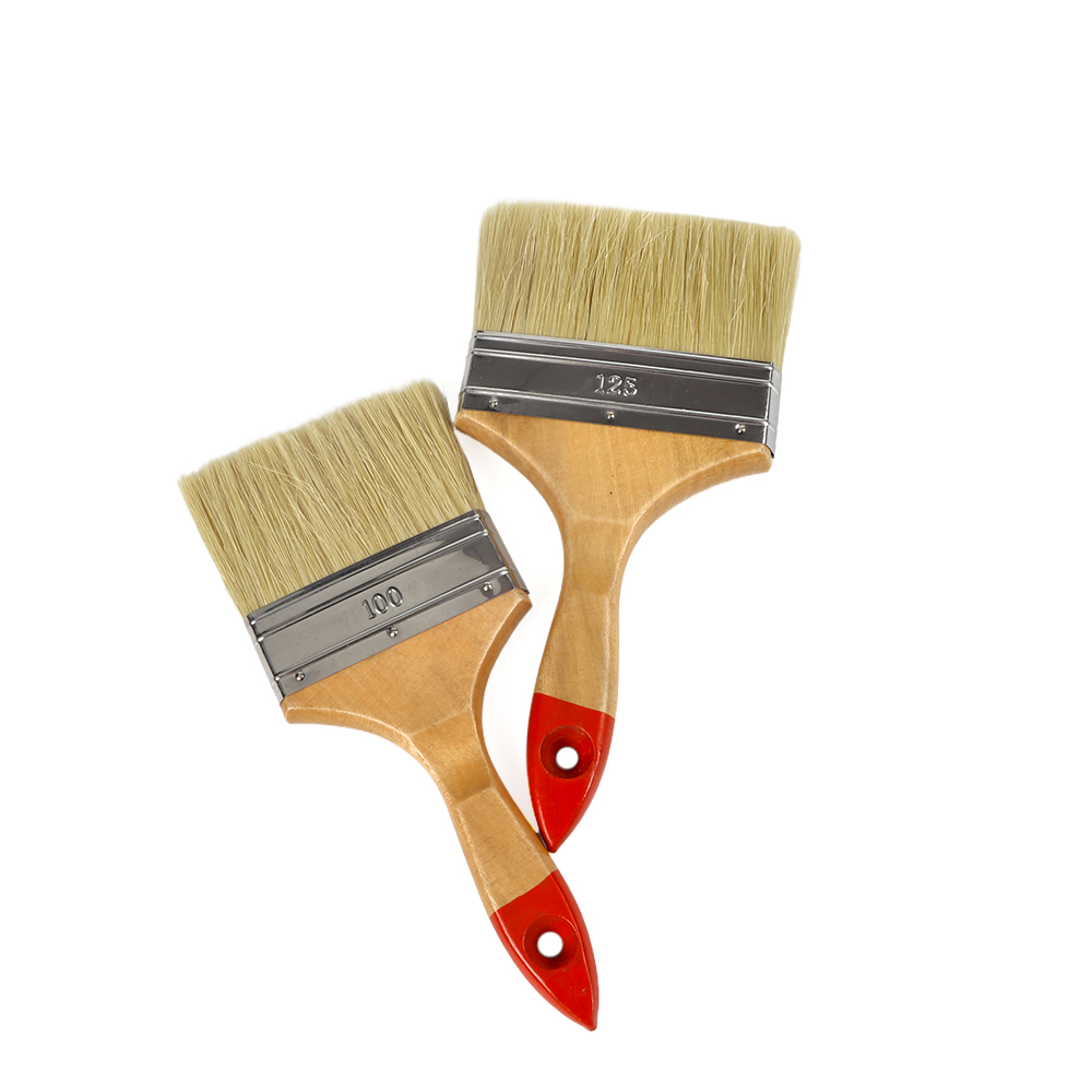 Industrial Grade Synthetic Fiber Paint Brushes Quality Wooden Handle Customizable Natural Wall Paint-Direct Factory Price OEM