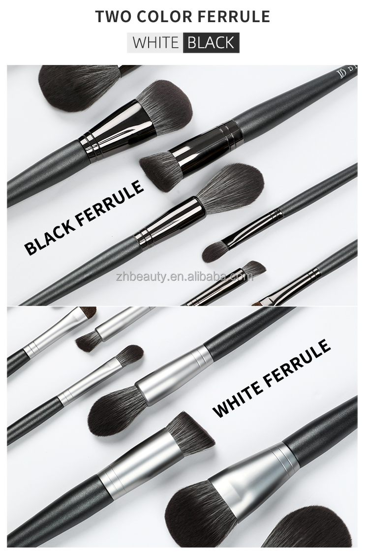 12Pcs High Quality Eco Ever Beauty Custom Logo Professional Luxury Vegan Cosmetic Buy Make up Brushes