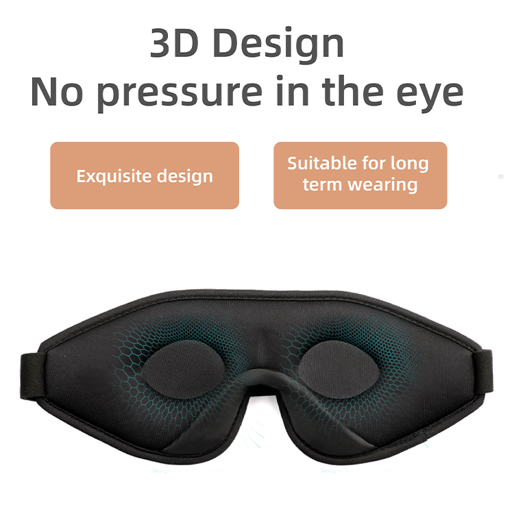Hot Selling Custom Logo 3D Blackout Sleep Mask 3D Memory Foam Lash Eye Mask For Home Beauty &amp; Personal Care Product