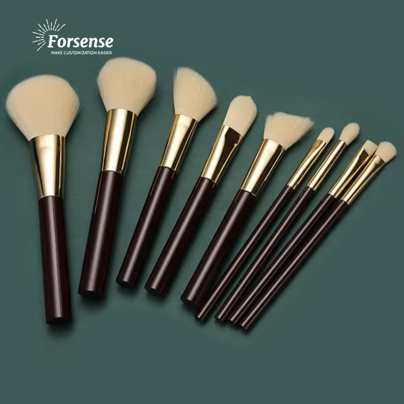 China Manufacturer Wholesale Premium Natural Animal Goat Hair Makeup Brushes Set Oem High Quality Make up Brush Kits Custom logo