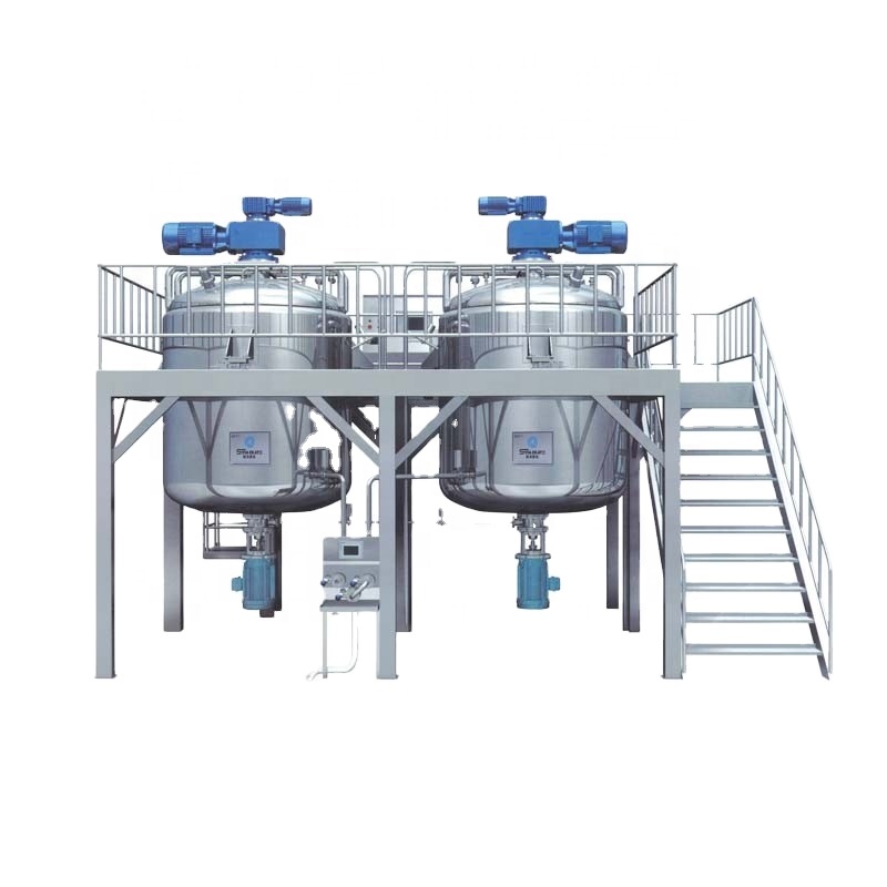 Cosmetic Machine Vacuum Emulsifier Emulsifying Homogenizer Detergent Lotion Soap Hand Sanitizer Shampoo Mixer Making Machine