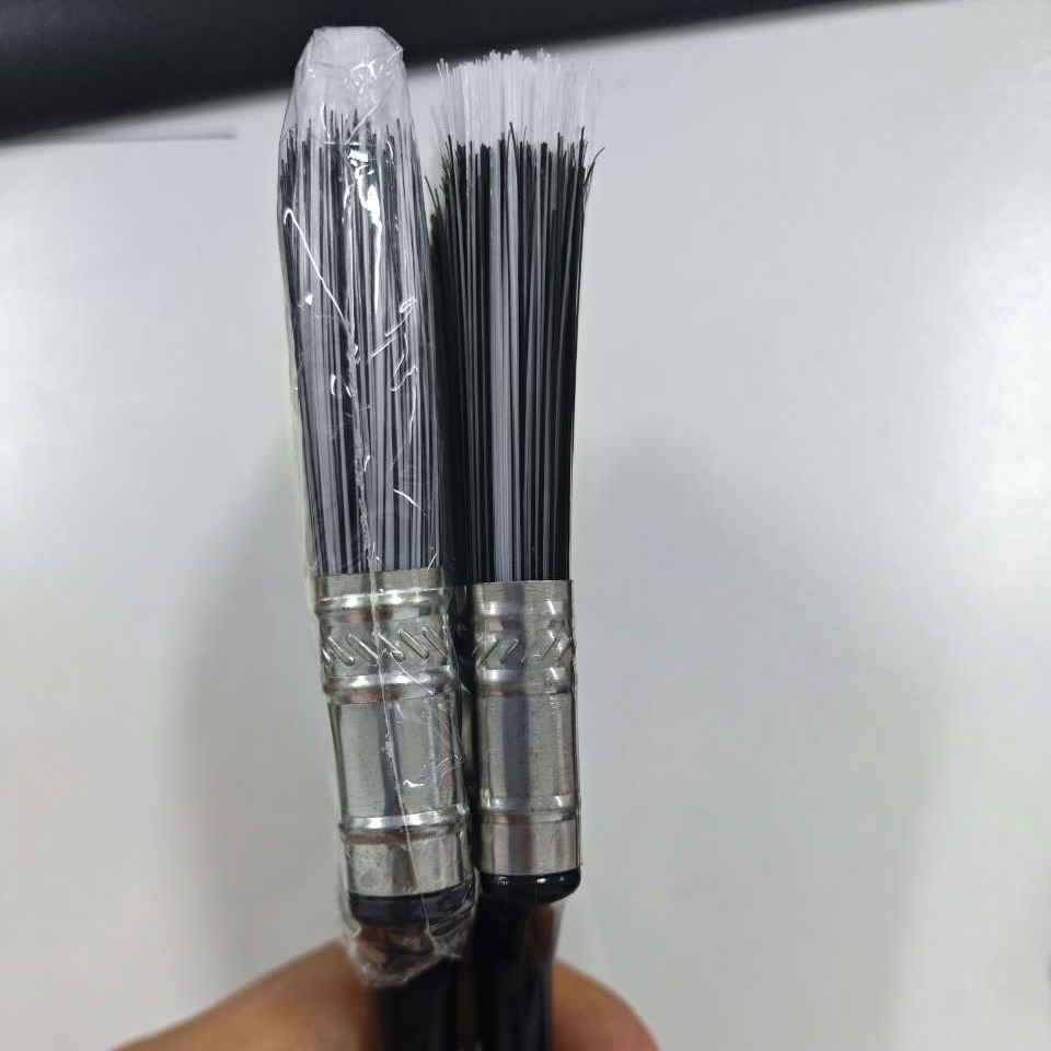 High Quality Industrial DIY Grade Synthetic Fiber Nylon Bristles Wall Paint Brushes 2 Thickened Plastic Handle OEM Customizable