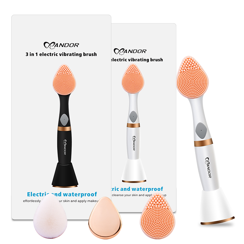 3 in 1 electric facial cleansing brush