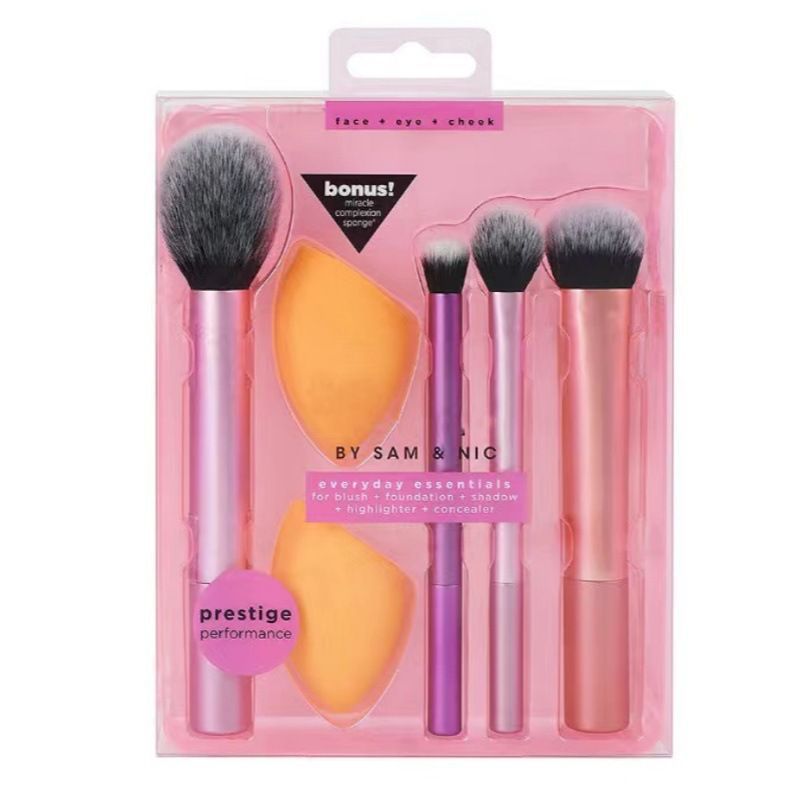 Wholesale Custom Package Minimalist Clear Blister Packaging for Cosmetics and Make up Brushes Set Box