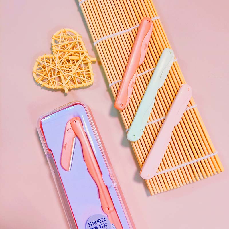 SBelle Eco-Friendly Eyebrow Trimmer Wonderful New Mold with Sharp Knife and Comb Customized Packing for Makeup Cosmetic Tool