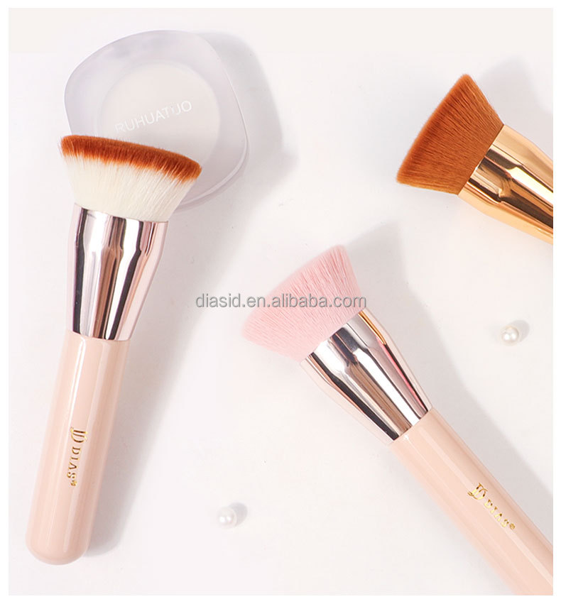 Soft Synthetic Brush Bulk Flat Top Foundation Brush