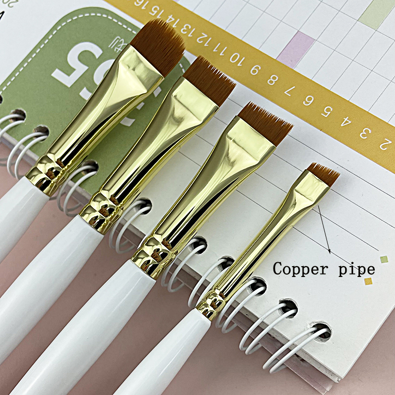 Factory OEM$ODM Eyebrow Eyelash Brush Eyebrow Mascara Brush with Opp Bag White Eyebrow Brush