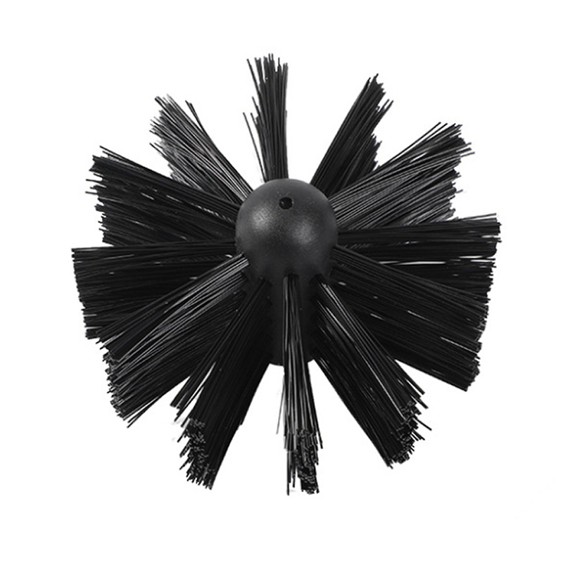 TDF Premium Industrial Synthetic Fiber Picote Coating Brush OEM Customization 100mm Diameter Rubber Handle for Sewer Pipe