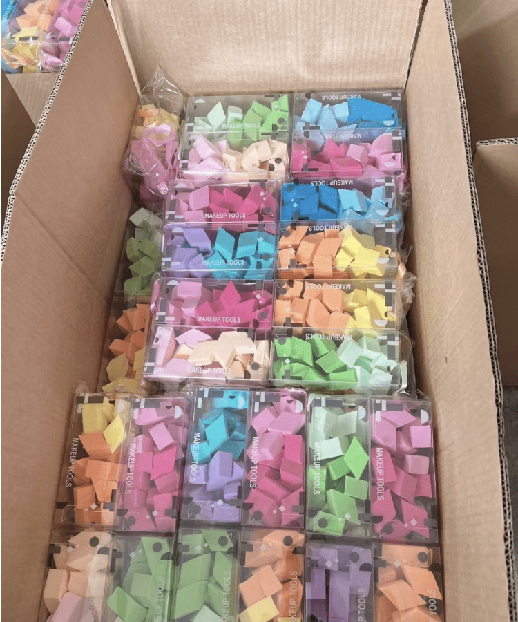 Factory Wholesale Custom Logo Beauty Makeup Blender Bakeup Sponge Ultra Soft Peach Makeup Sponge