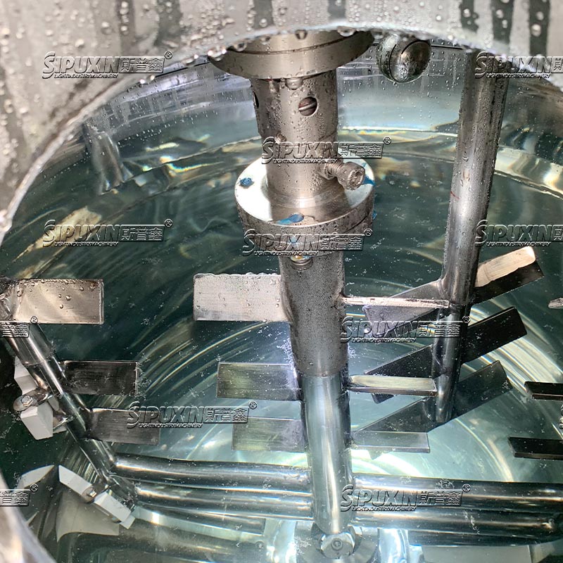 Guangzhou 200L Stainless Steel Vacuum Homogenizing Emulsifying Mixing Machine 220V Cosmetics Cream Production Core Motor