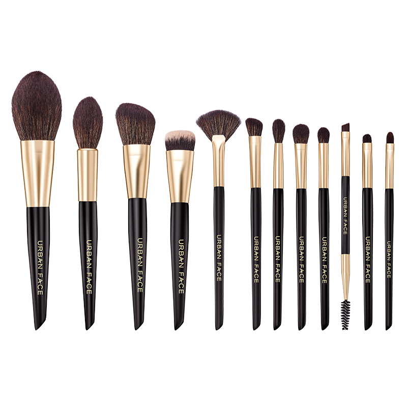 Big Discount Best Selling Private Label Foundation Makeup Brush Flat Top Synthetic Cruelty Detailed Eye Makeup Brush Set