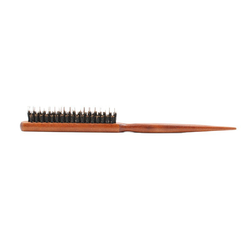 Factory Custom logo Natural Hair Makeup Acetate Custom Boar Bristles Detangling Hair Brush for Women