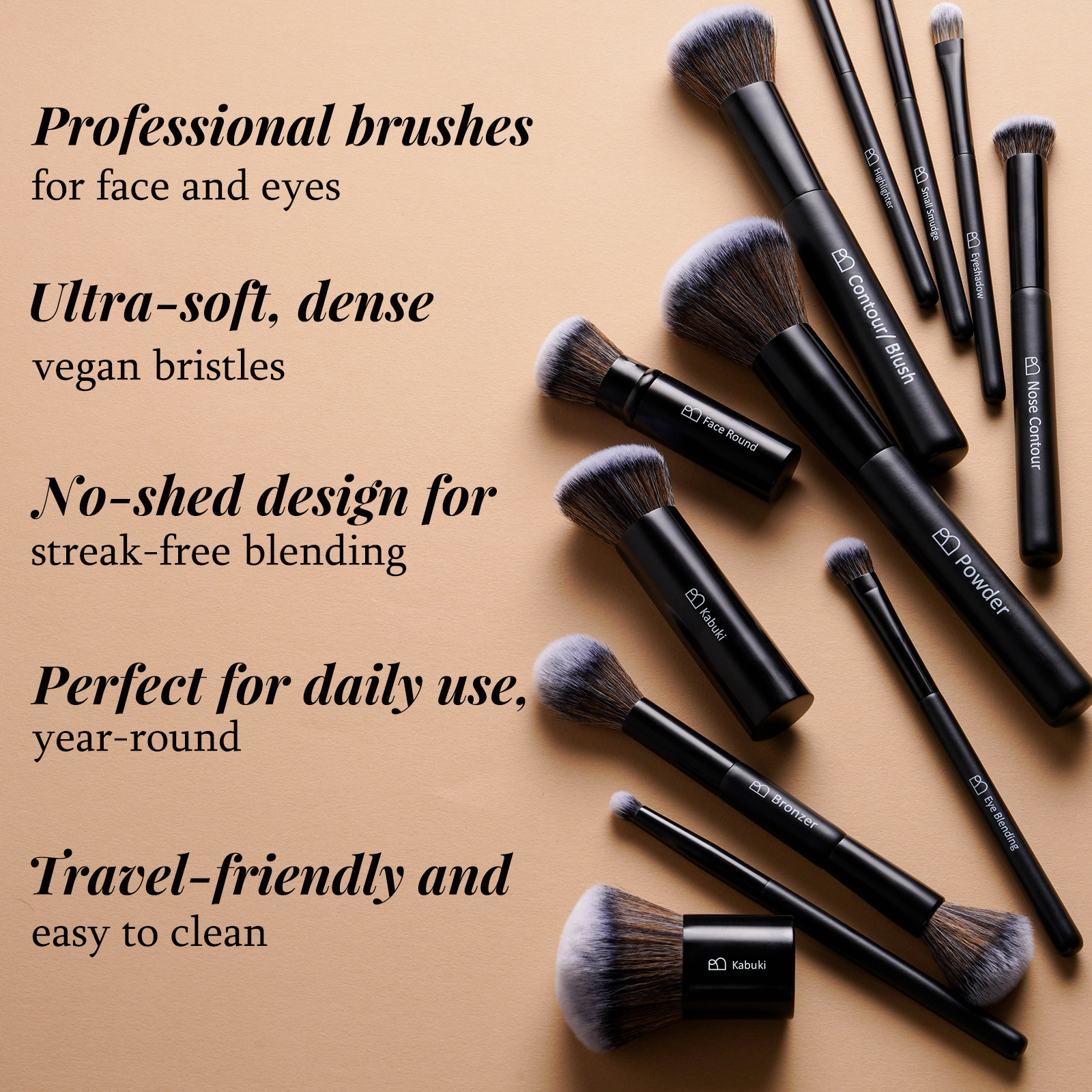 Makeup Brush Set Detail 5
