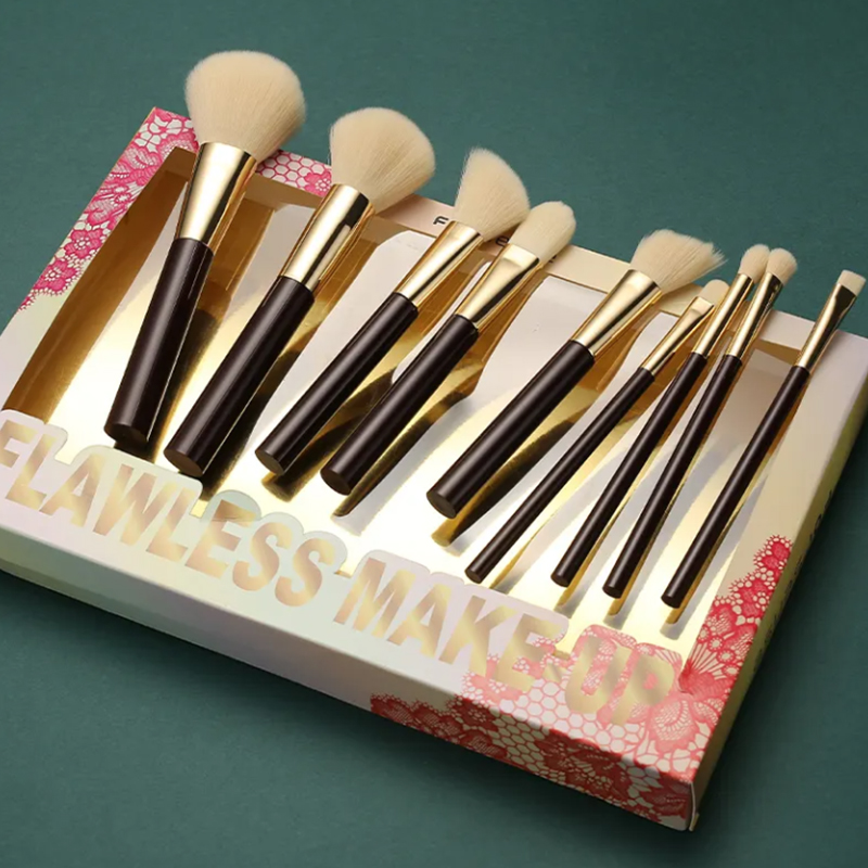 China Manufacturer Wholesale Premium Natural Animal Goat Hair Makeup Brushes Set Oem High Quality Make up Brush Kits Custom logo