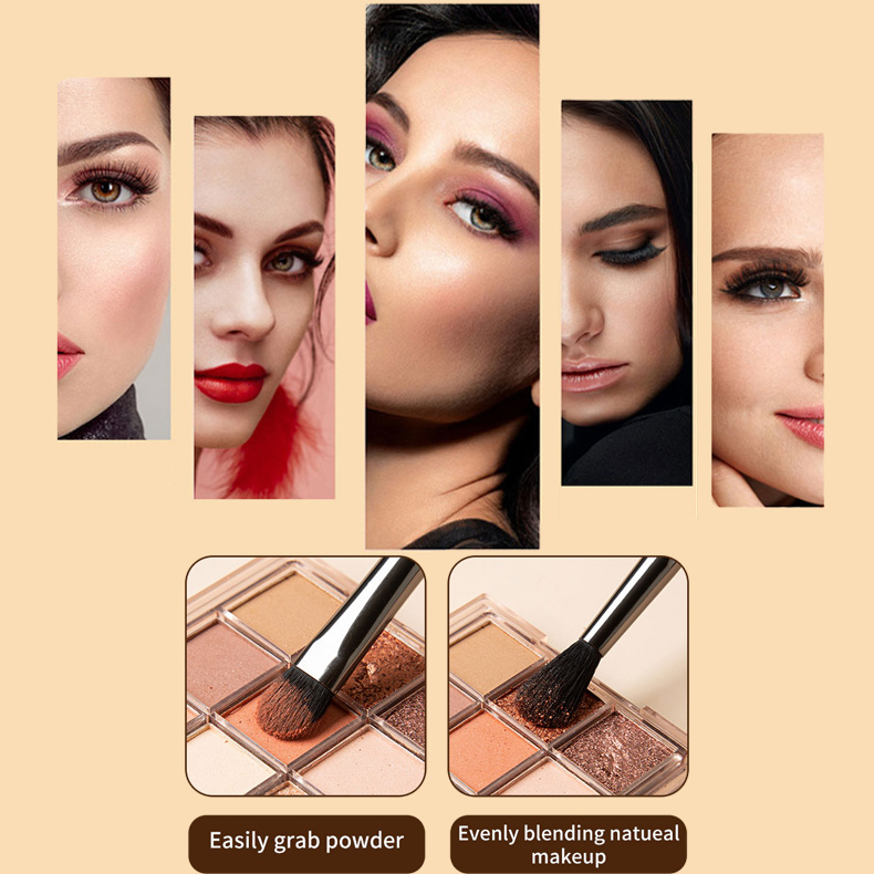 EMF Cosmetic Tools Kit Eyeshadow Synthetic Hair Eyebrow Blending Brushes Concealer Compatible Wholesale Makeup Kit