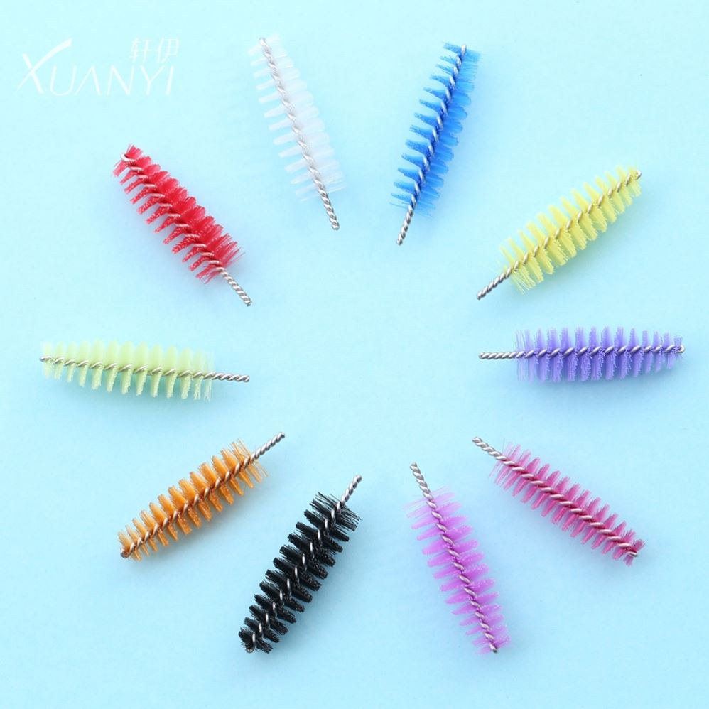 Manufacturer Hollow Applicators Mascara Brush Synthetic Fiber Eyelash Brush