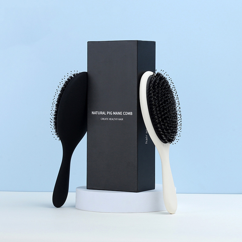 Factory Private Label Air Cushion Massage Dry Wet Boar Bristle Hair Brush for Women