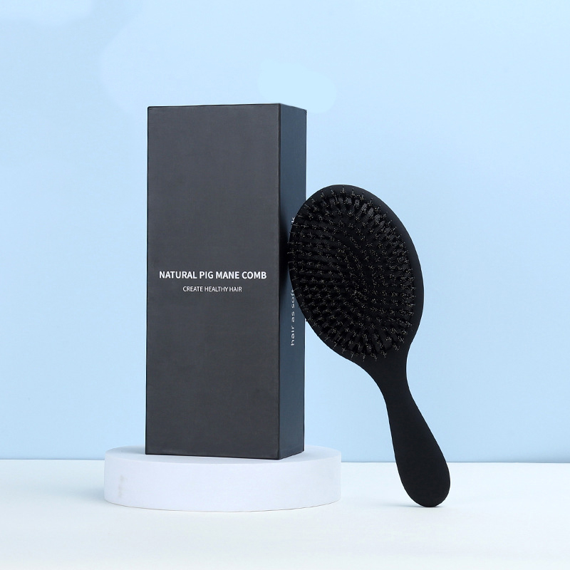 Factory Private Label Air Cushion Massage Dry Wet Boar Bristle Hair Brush for Women