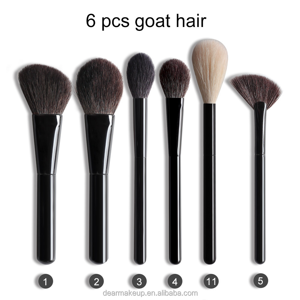 Private Label Personalized Professional Cosmetic Makeup Brushes Set With Pure Handcraft Bristle