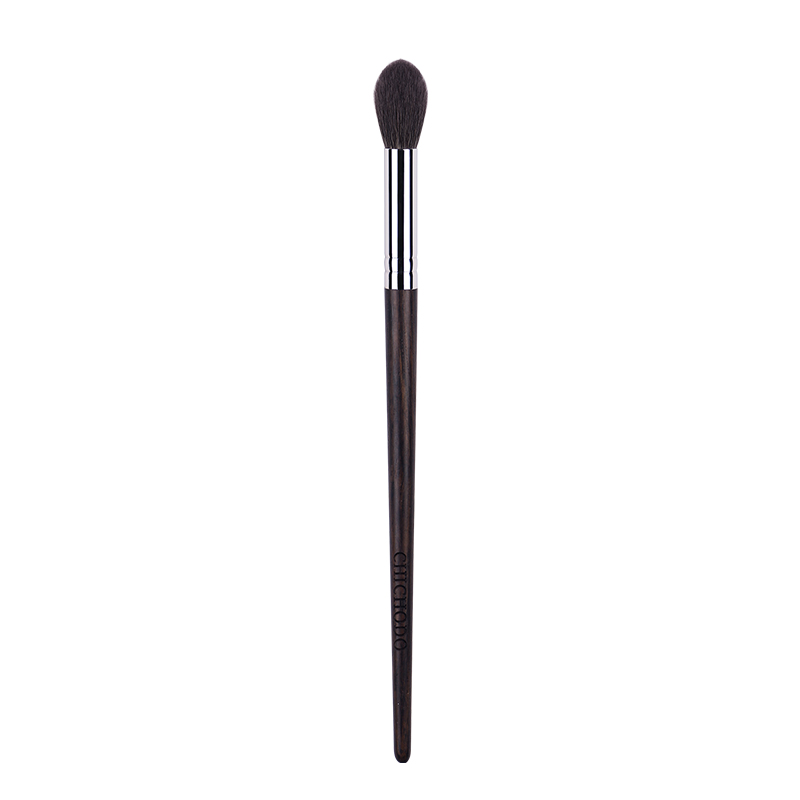 019 Custom Makeup Brushes Private Label Flame Highlight Brush Natural Goat Hair Copper Tube Ebony Handle 41Pcs