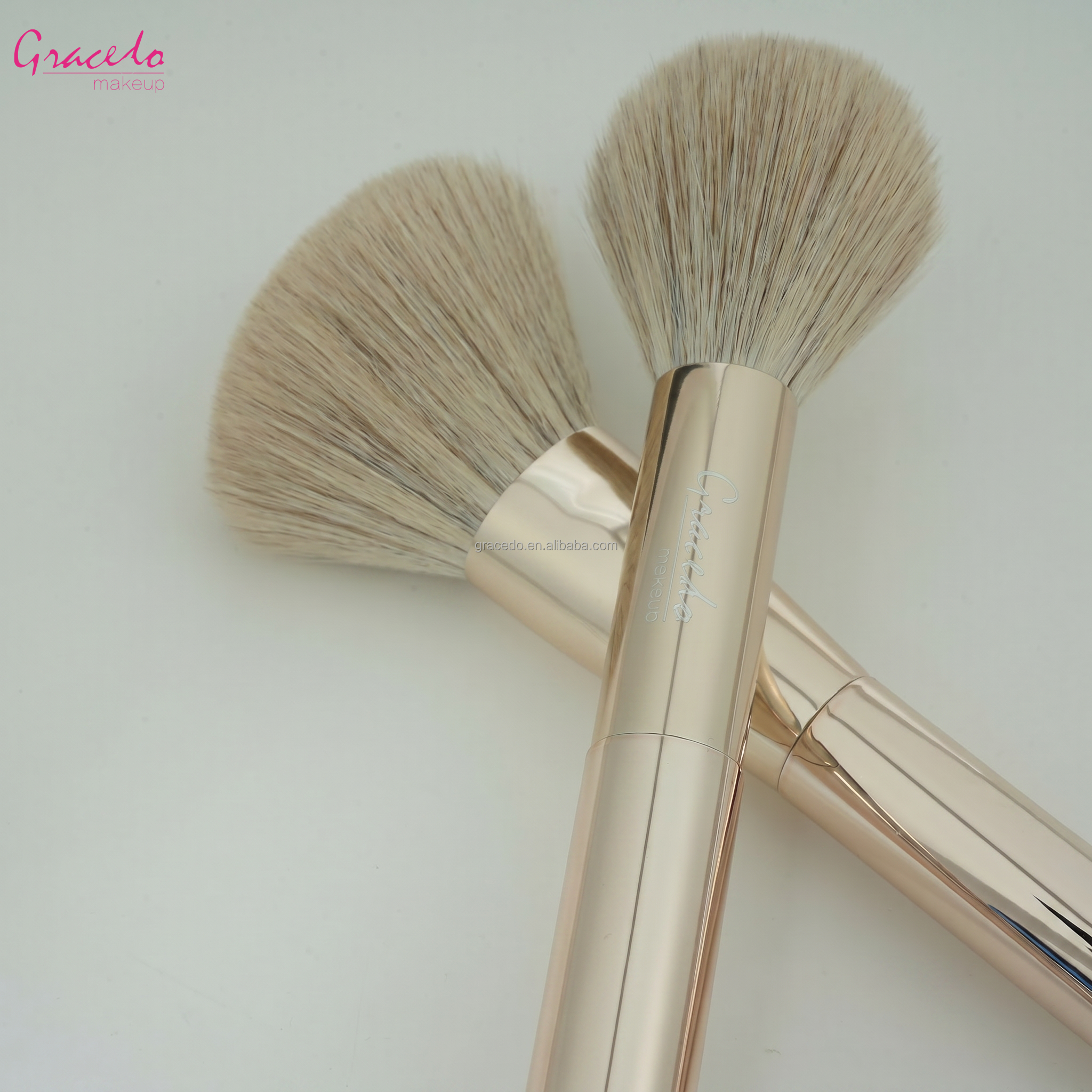 OEM ODM Double Ended Makeup Brush Set Professional Face and Eye Brushes Metal Handle Custom logo Packaging for Wholesale