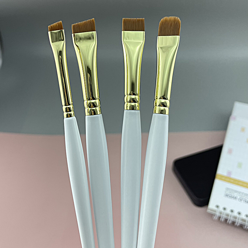 Factory OEM$ODM Eyebrow Eyelash Brush Eyebrow Mascara Brush with Opp Bag White Eyebrow Brush