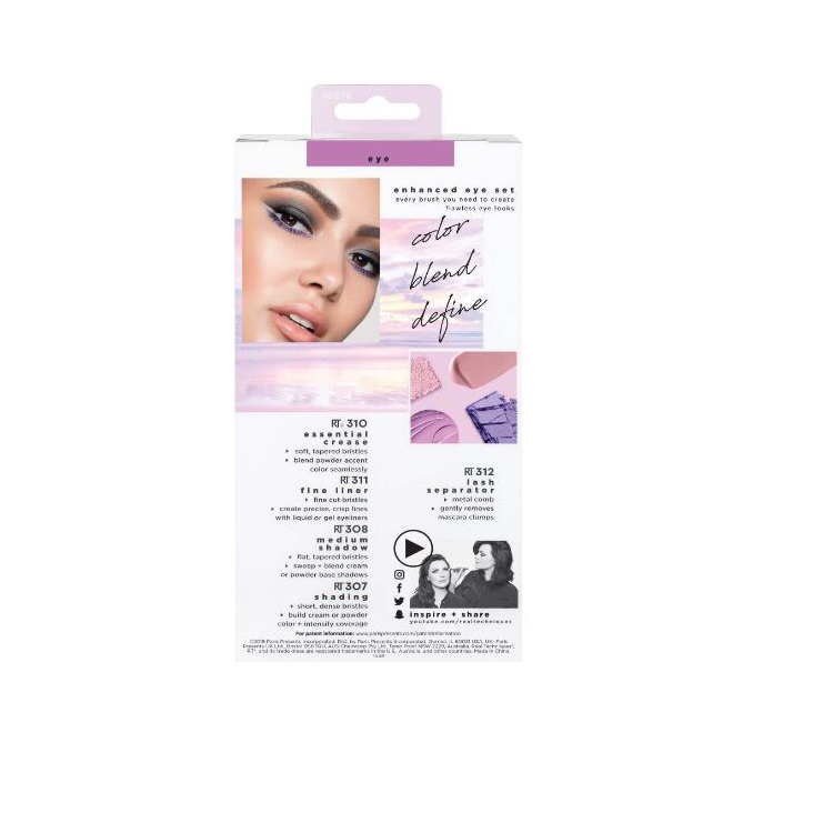 Custom Makeup Brush Clear Box Gold Foil Beauty Tool Gift Packaging Cosmetic Package Plastic Box