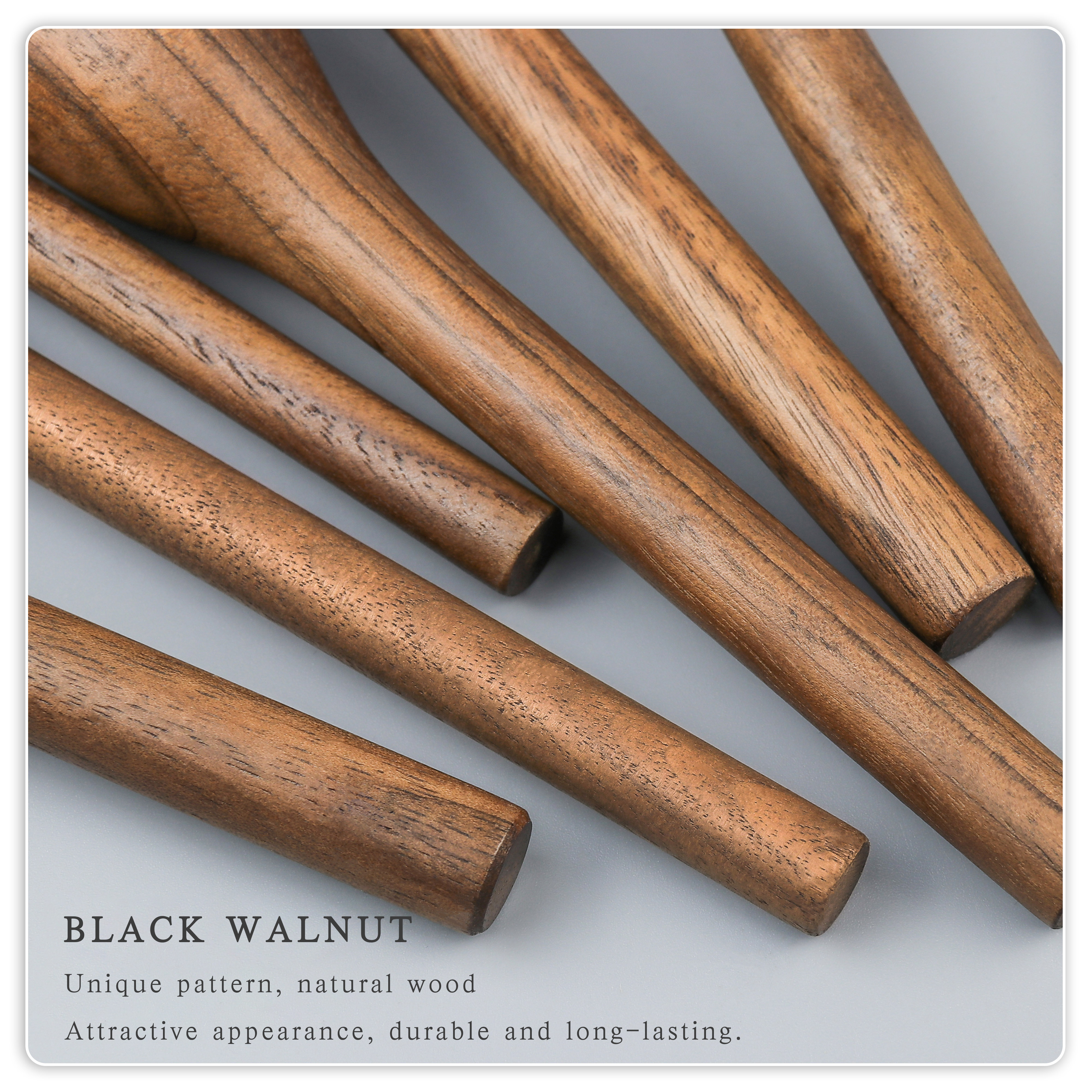 Factory Professional Walnut Handle Makeup Brush Set Custom Logo Eco Wood Powder Blush Foundation Cosmetic Brushes Beauty Tools