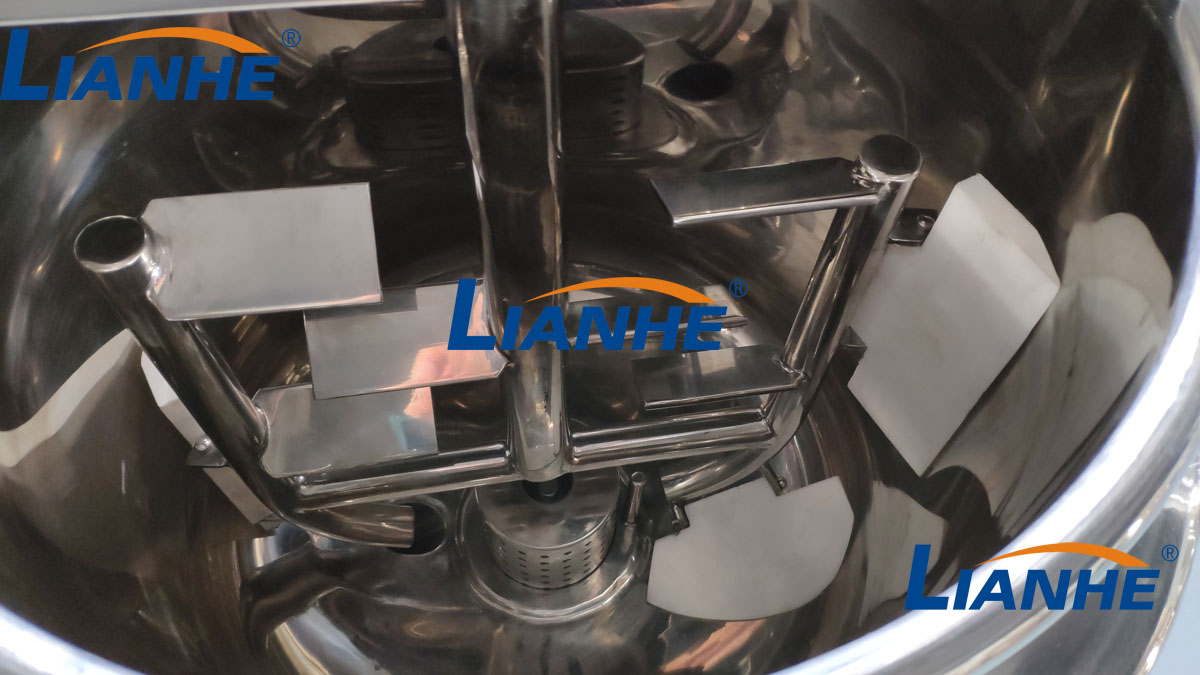 250L Liquid Detergent Mixing Tank Movable Design Beauty Lotion Homogenizer Maker Shampoo Gel Stirring Blender