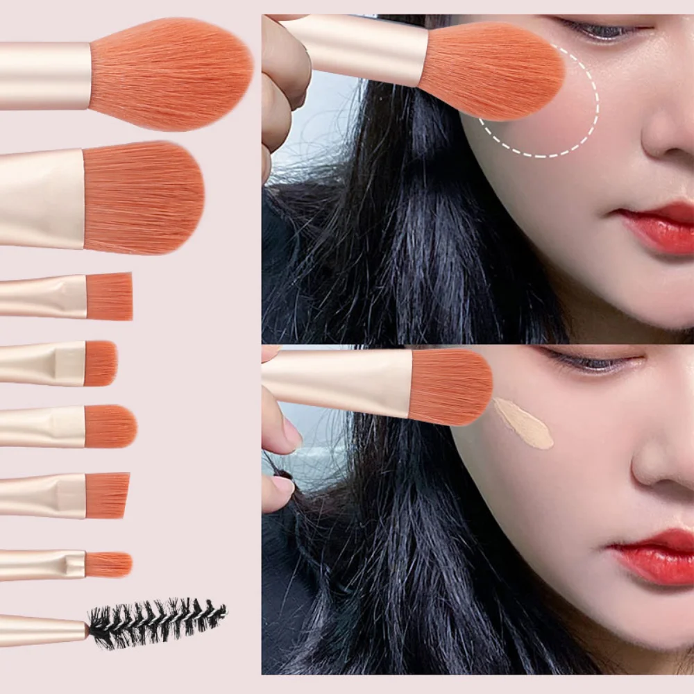 Convenient Travel Brush Set Foundation Blending Tool Cosmetic Kits Professional Makeup Brush Set