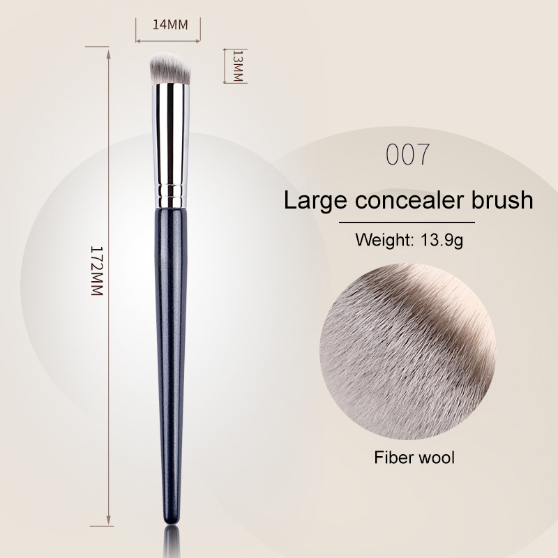 Custom Private Label Single Black Natural Animal Hair Professional Makeup Brush Set for Manufacturers Soft Makeup Brushes Tool