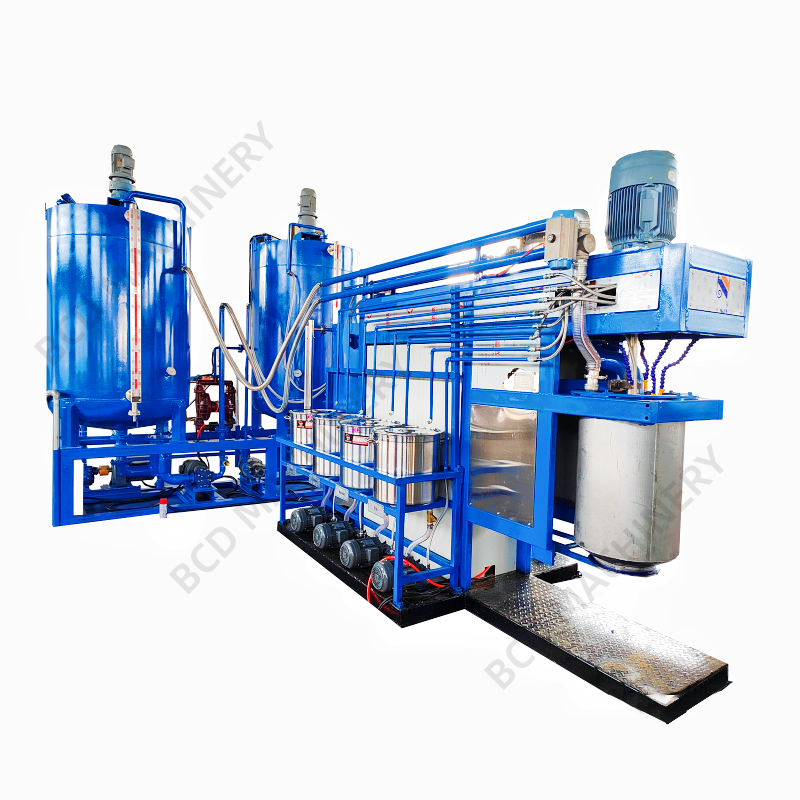 Semi Automatic Multi-Purpose Mattress Makeup Sponge Foam Making Machine Strict Process Batch Production Line Motor PLC Core