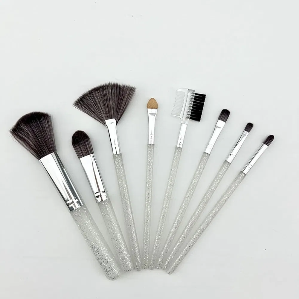Retractable Cosmetic Brush Manufacturing Easy to Clean Vegan Makeup Brush Set