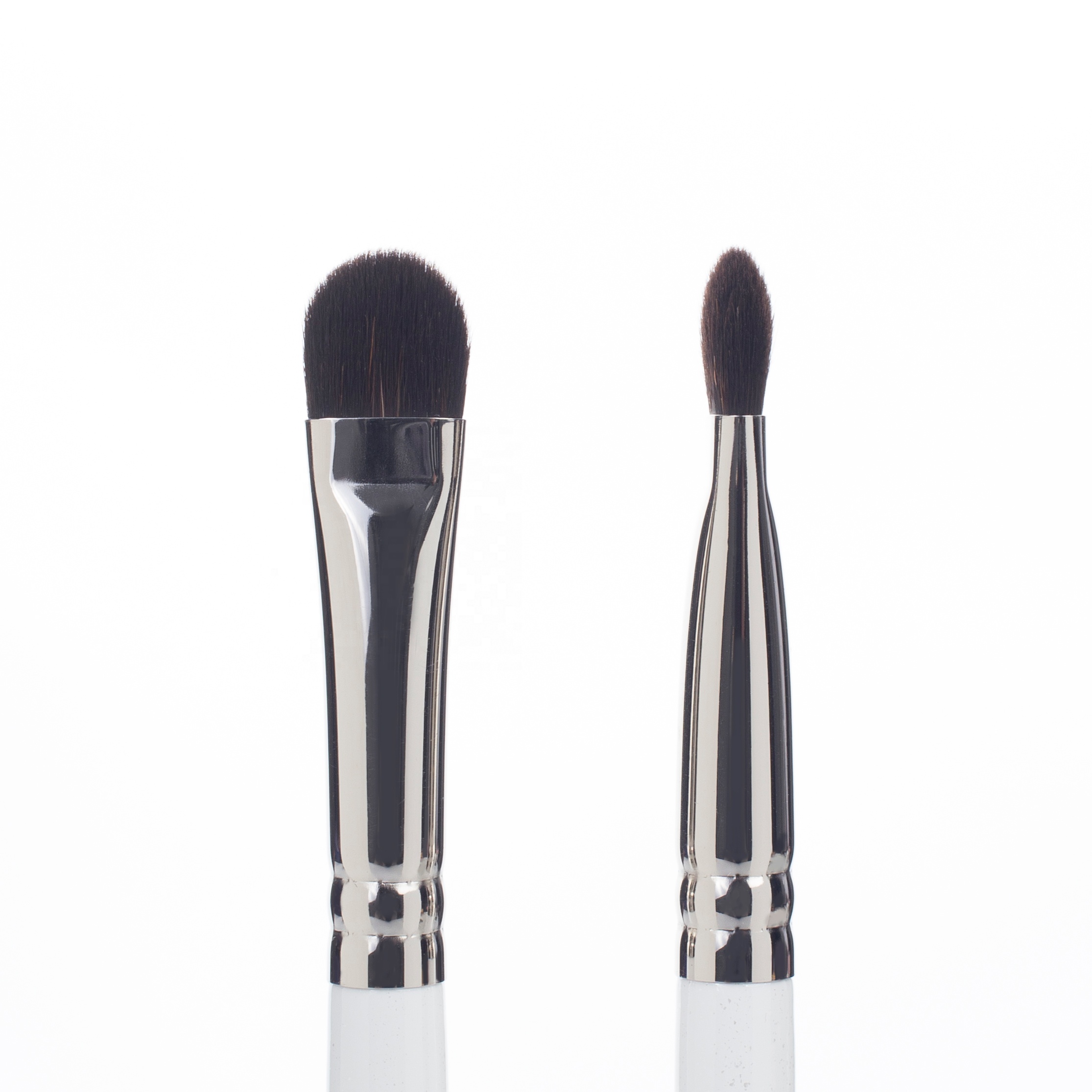 A26 OEM Custom Natural pony Hair Wooden Handle Copper Ferrule Eyeshadow Brush