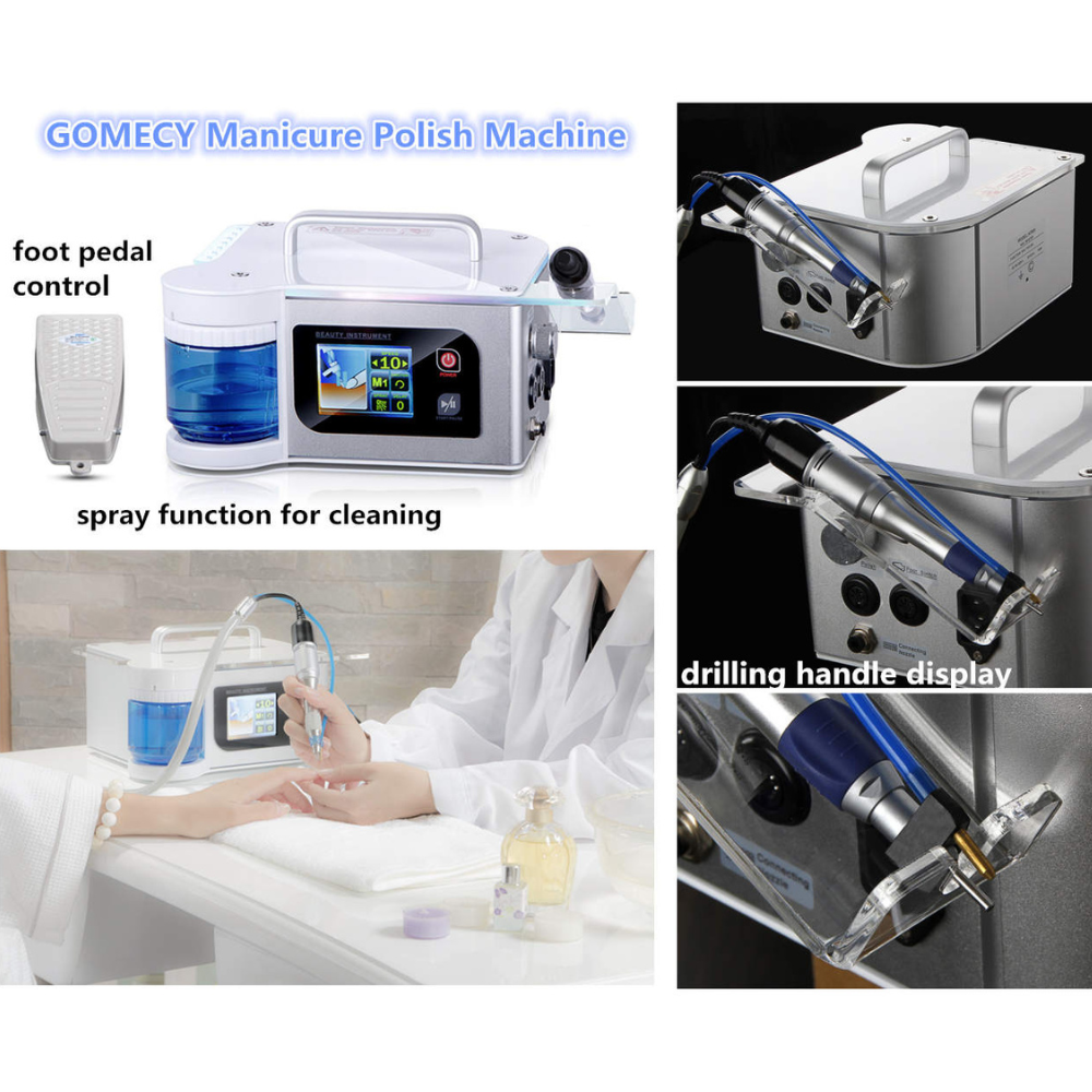 High-End Acrylic Aluminum Nail Drill Machine for Manicure &amp; Pedicure Salon Nail Polish Manufacturing Machine