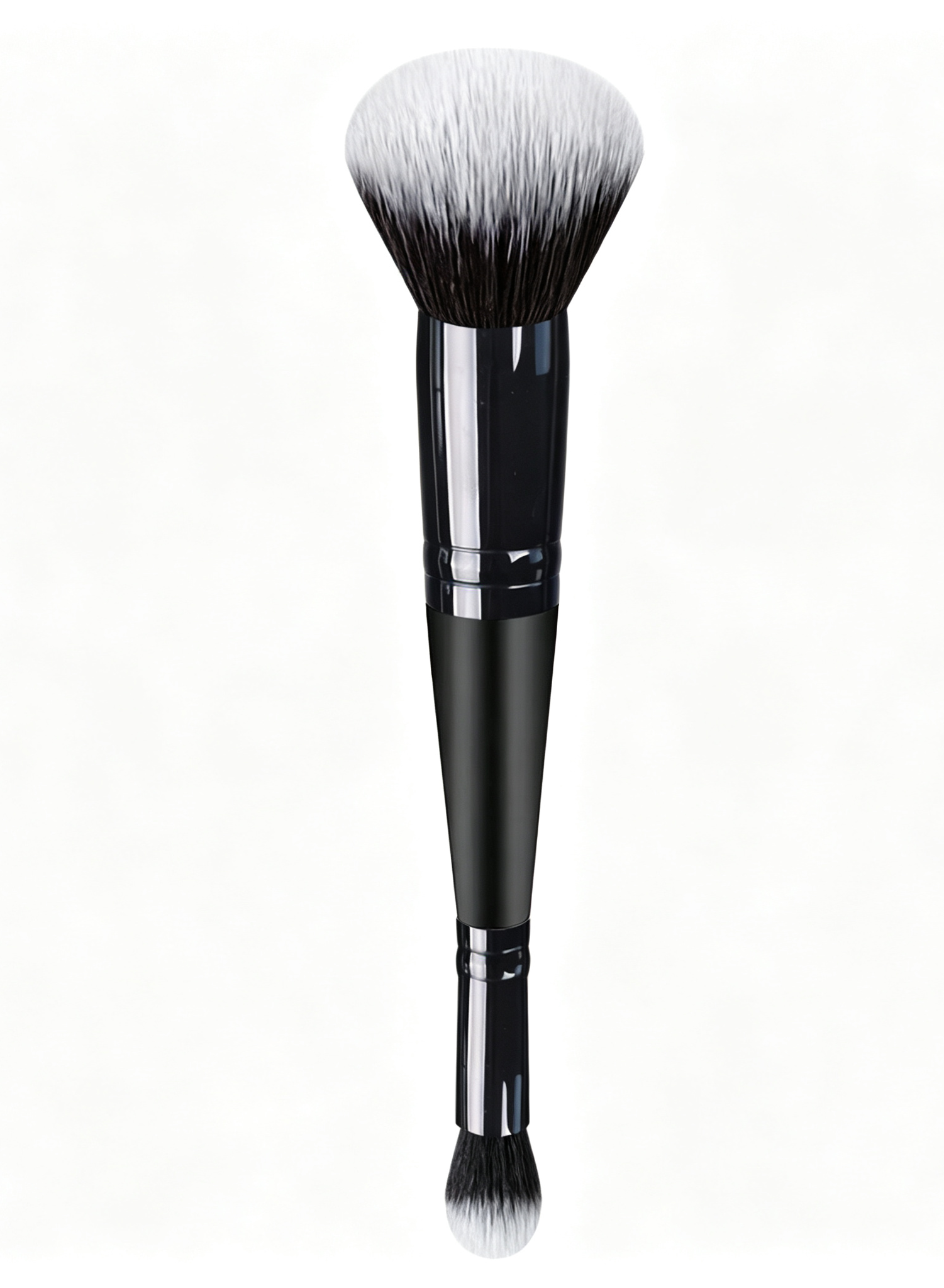 Two-in-One Double-Headed Synthetic Fiber Makeup Brush Cosmetic Tool