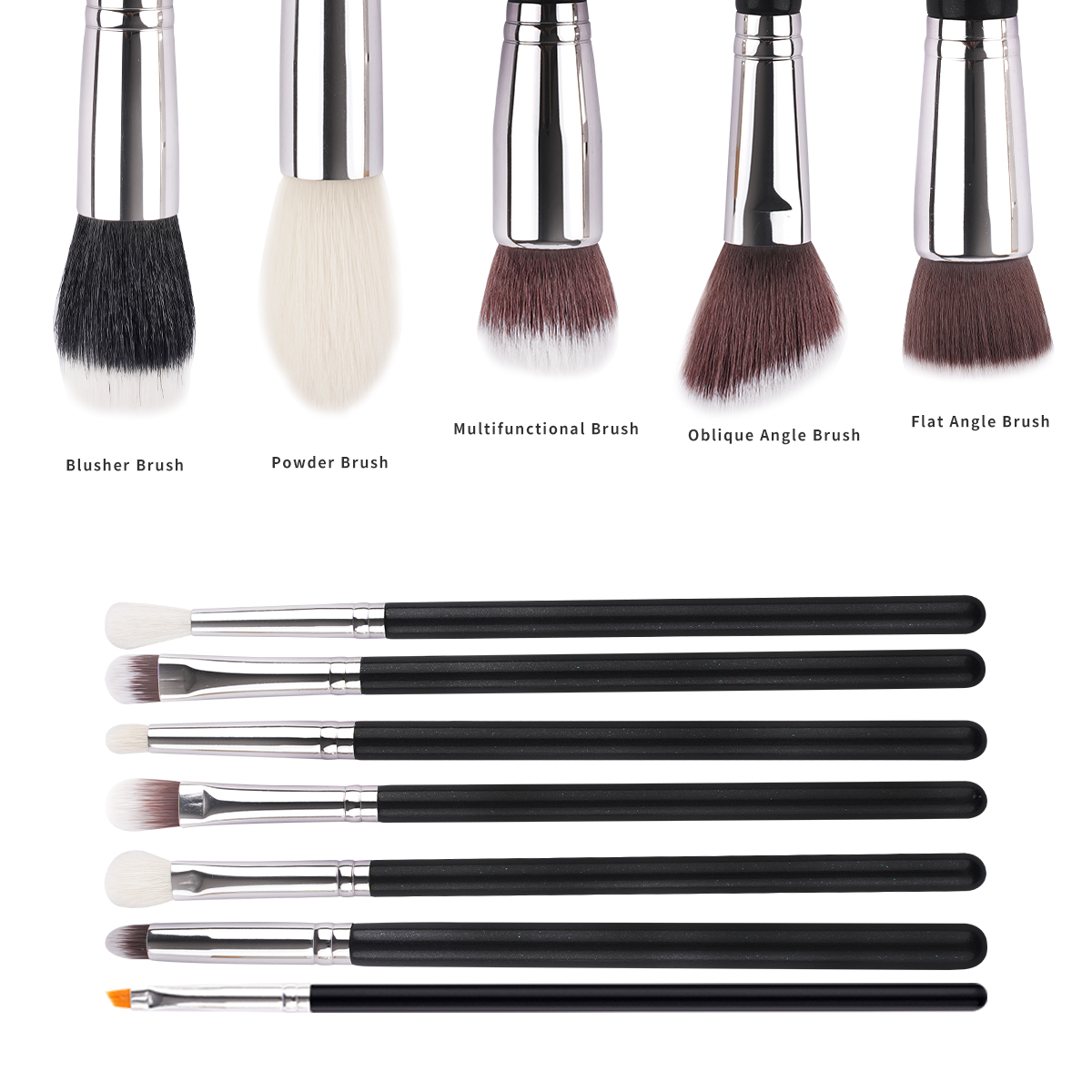 Eco-Friendly Bamboo Handle Makeup Brushes - Sustainable Design Soft Blush Brush with Ergonomic Handle - Ideal for Beginner