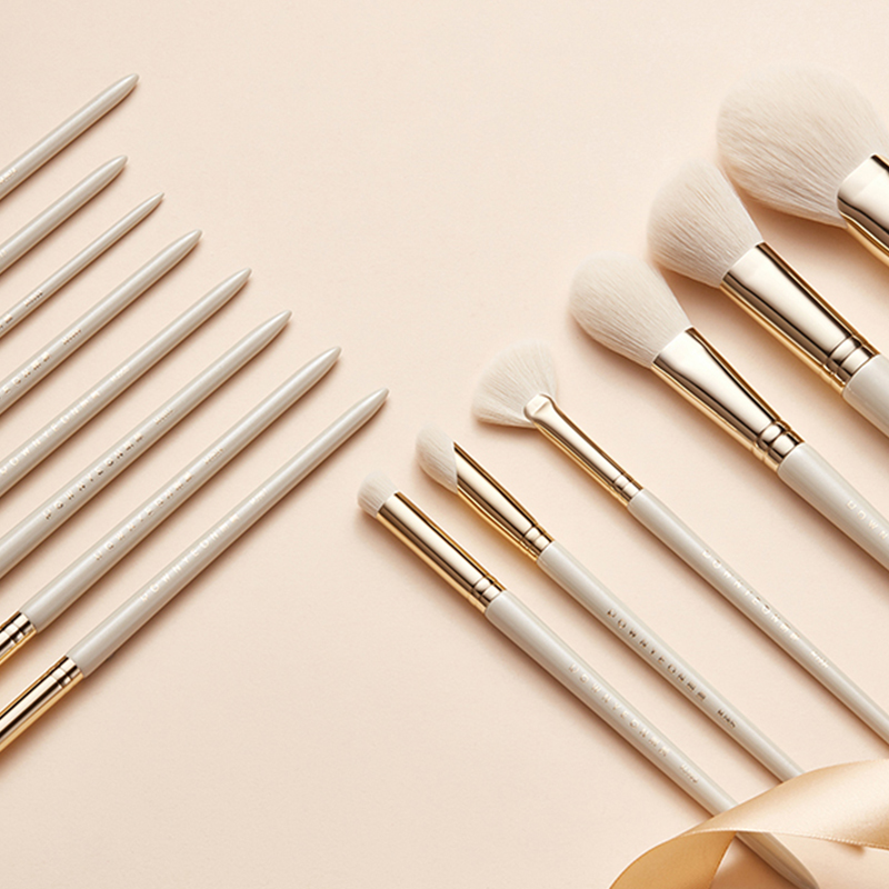 Eco Friendly Wood High Quality Synthetic Vegan Makeup Brush Set Custom Private Label
