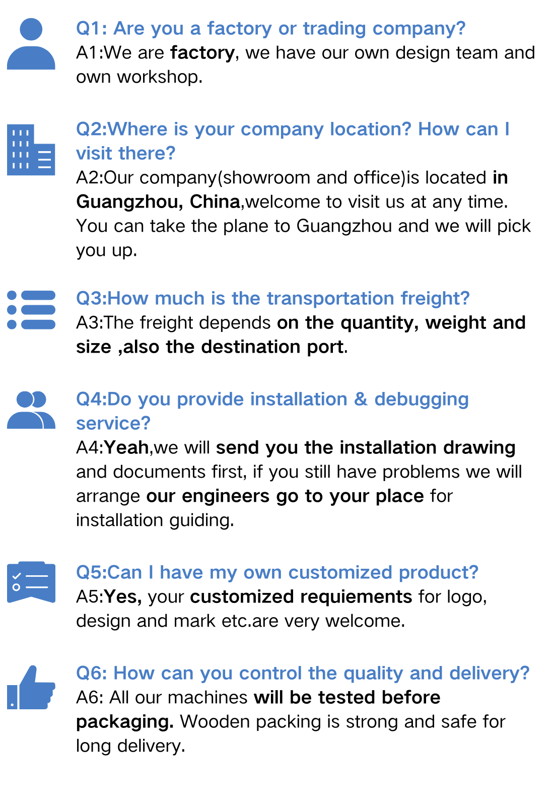 FAQ Section Header