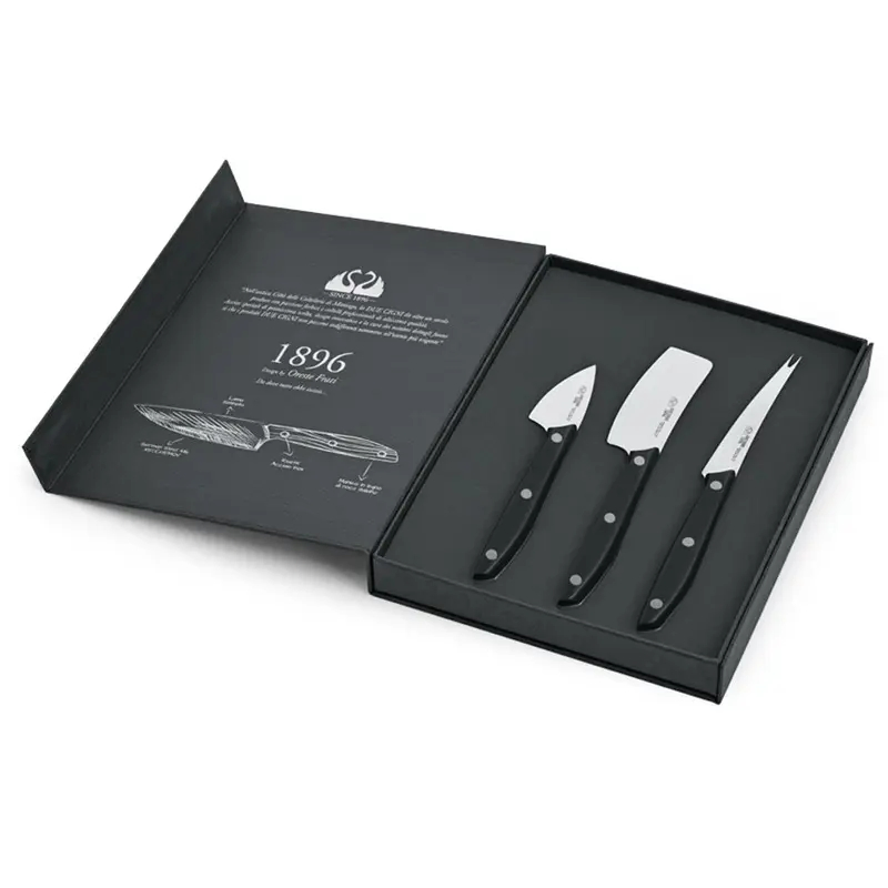 Custom Design Display Cardboard Paper Box Spoons Forks and Knives Packaging Box Set