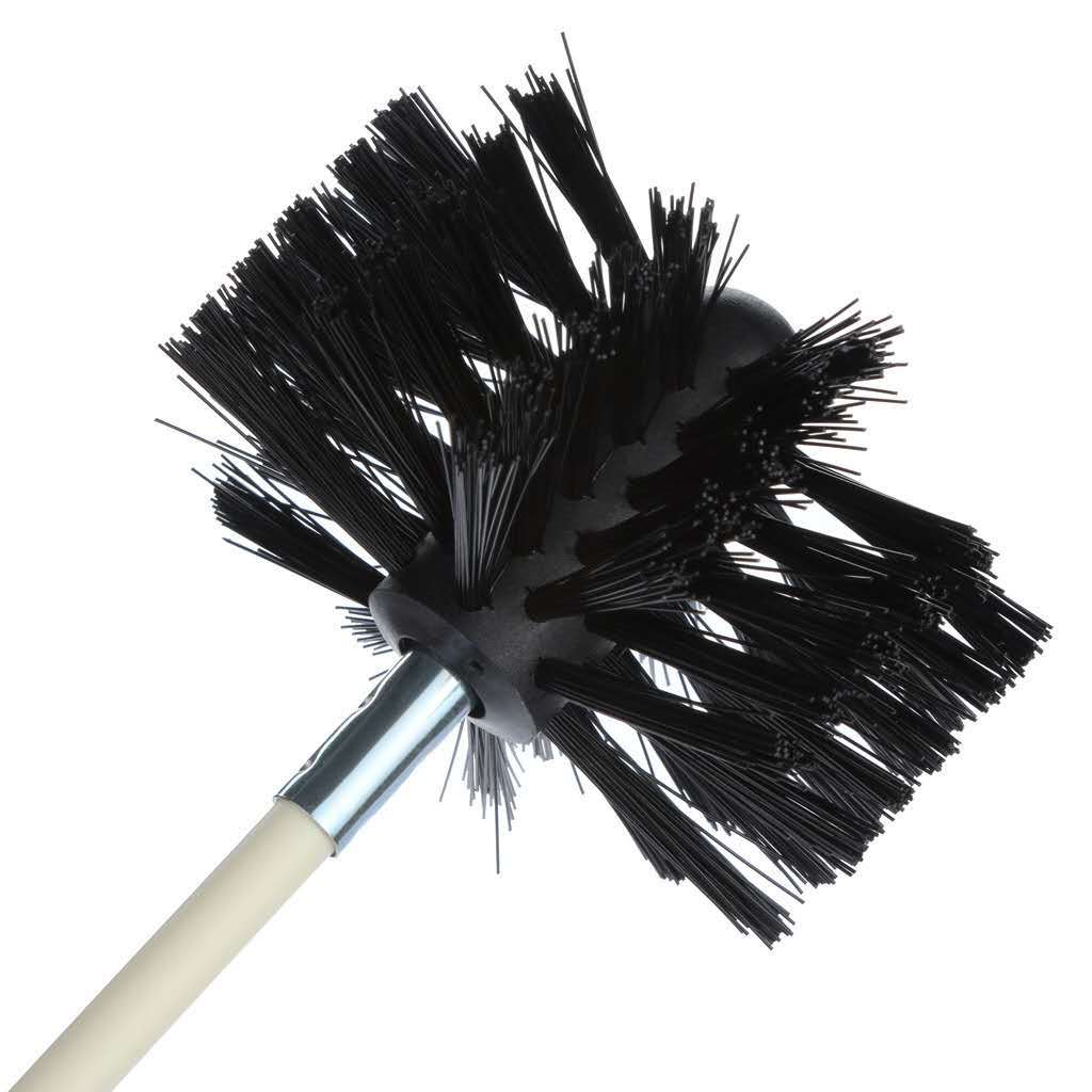 Premium Industrial Synthetic Fiber Picote Coating Brush OEM Customization Rubber Handle 100mm Diameter for Sewer Pipe