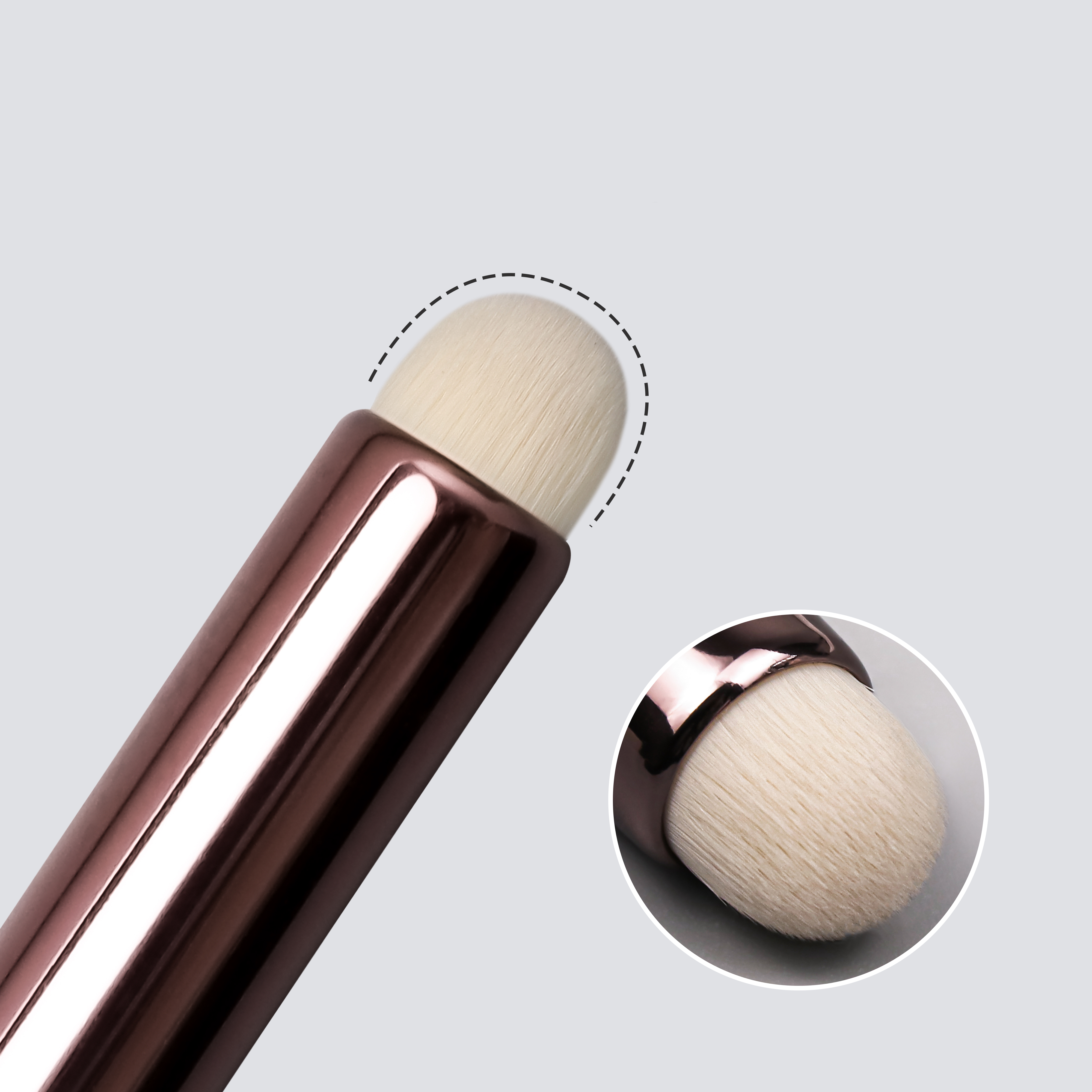 Round Lip Brush -Birch Handle with Synthetic Bristles for Precise Lipstick Application Wholesale From Professional Manufacturer
