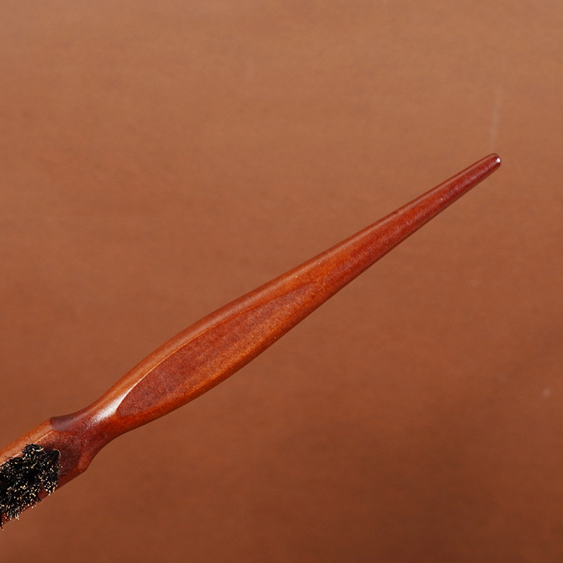 Factory Custom logo Natural Hair Makeup Acetate Custom Boar Bristles Detangling Hair Brush for Women