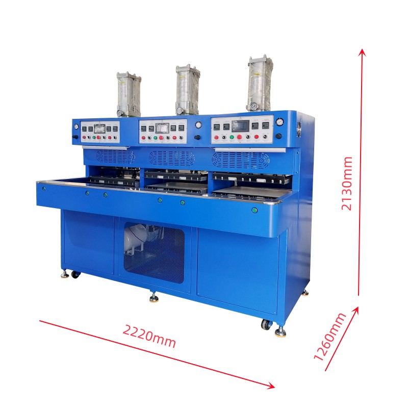 YIYUAN 12kw Multi-Voltage PVC Welding Machine for Helmat Pad Embossing 400x500mm Welding Area Sponge Puff Making Machine