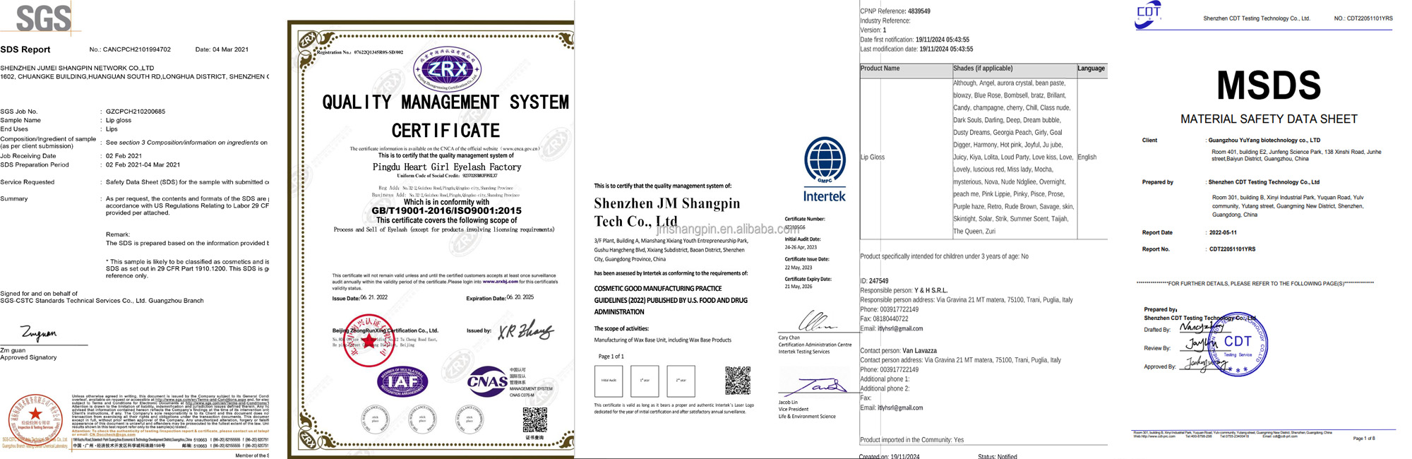 Certifications Image